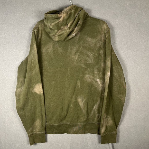 Nike Swoosh Custom  Bleach Tie-dye Hoodie Sweatshirt Upcycled Reworked SZ L - Picture 2 of 8